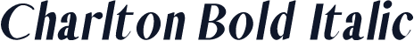 Charlton Bold Italic