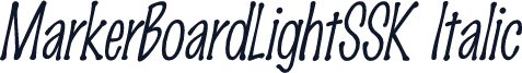 MarkerBoardLightSSK Italic