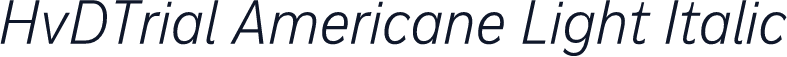 HvDTrial Americane Light Italic