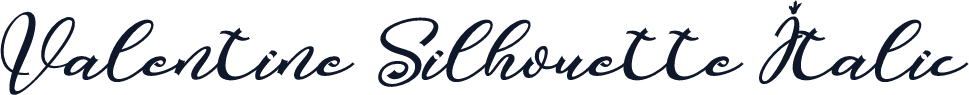 Valentine Silhouette Italic