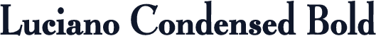 Luciano Condensed Bold
