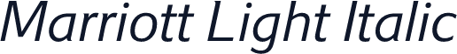 Marriott Light Italic
