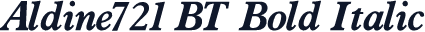 Aldine721 BT Bold Italic