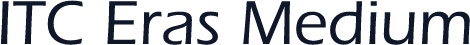 ITC Eras Medium