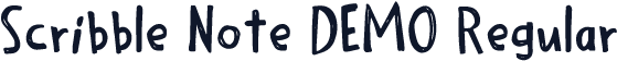 Scribble Note DEMO Regular