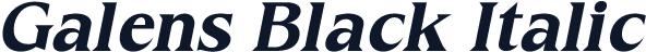 Galens Black Italic