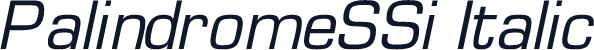 PalindromeSSi Italic