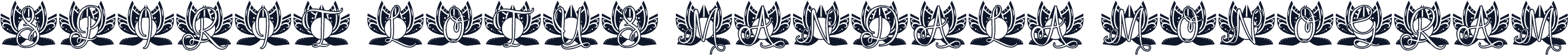 Spirit Lotus Mandala Monogram