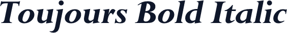 Toujours Bold Italic