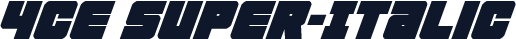 4ce Super-Italic
