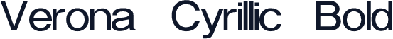 Verona Cyrillic Bold