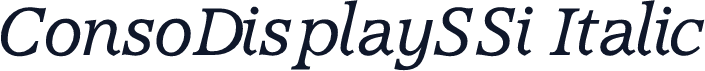 ConsoDisplaySSi Italic