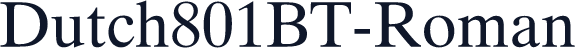 Dutch801BT-Roman