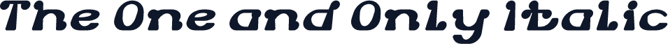 The One and Only Italic