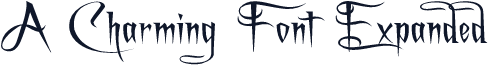 A Charming Font Expanded