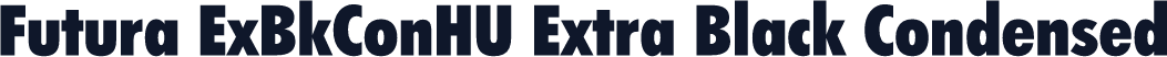 Futura ExBkConHU Extra Black Condensed