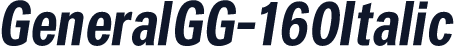 GeneralGG-160Italic