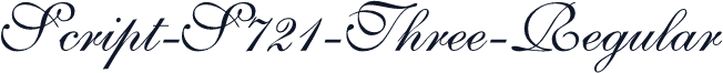 Script-S721-Three-Regular