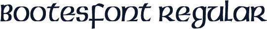 BOOTESfont Regular