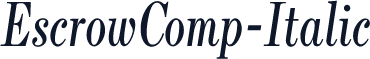 EscrowComp-Italic