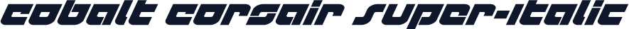 Cobalt Corsair Super-Italic