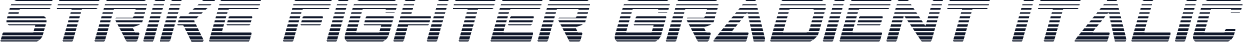 Strike Fighter Gradient Italic