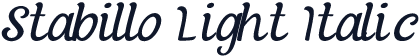 Stabillo Light Italic