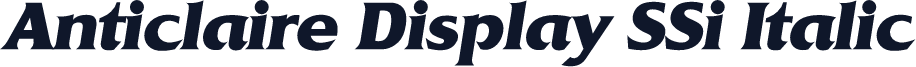 Anticlaire Display SSi Italic