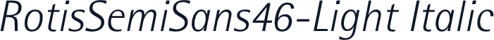 RotisSemiSans46-Light Italic