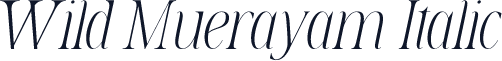 Wild Muerayam Italic