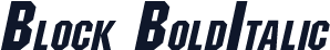 Block BoldItalic