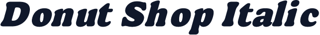 Donut Shop Italic