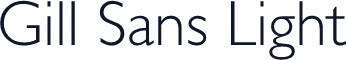 Gill Sans Light