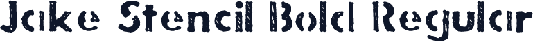Jake Stencil Bold Regular