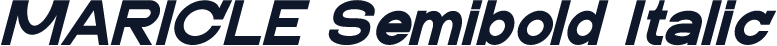 MARICLE Semibold Italic