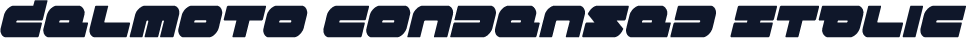 Delmoto Condensed Italic