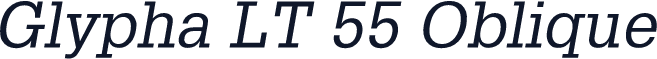 Glypha LT 55 Oblique