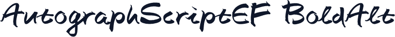 AutographScriptEF BoldAlt