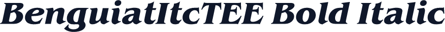 BenguiatItcTEE Bold Italic
