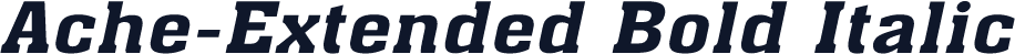 Ache-Extended Bold Italic