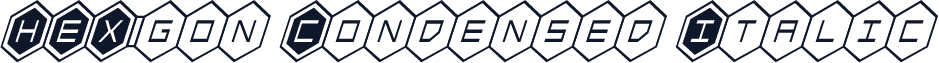 HEX:gon Condensed Italic
