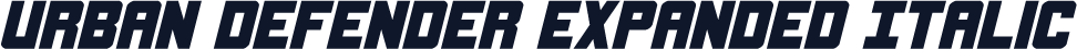 Urban Defender Expanded Italic