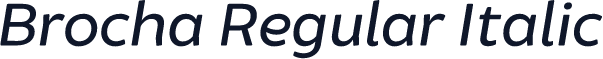 Brocha Regular Italic