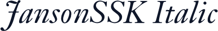 JansonSSK Italic