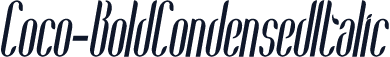 Coco-BoldCondensedItalic