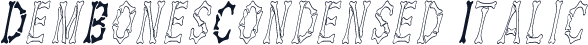 DemBonesCondensed Italic