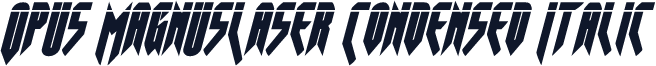 Opus MagnusLaser Condensed Italic
