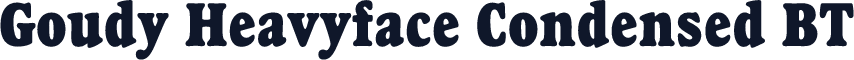 Goudy Heavyface Condensed BT