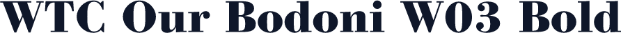WTC Our Bodoni W03 Bold