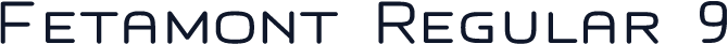 Fetamont Regular 9